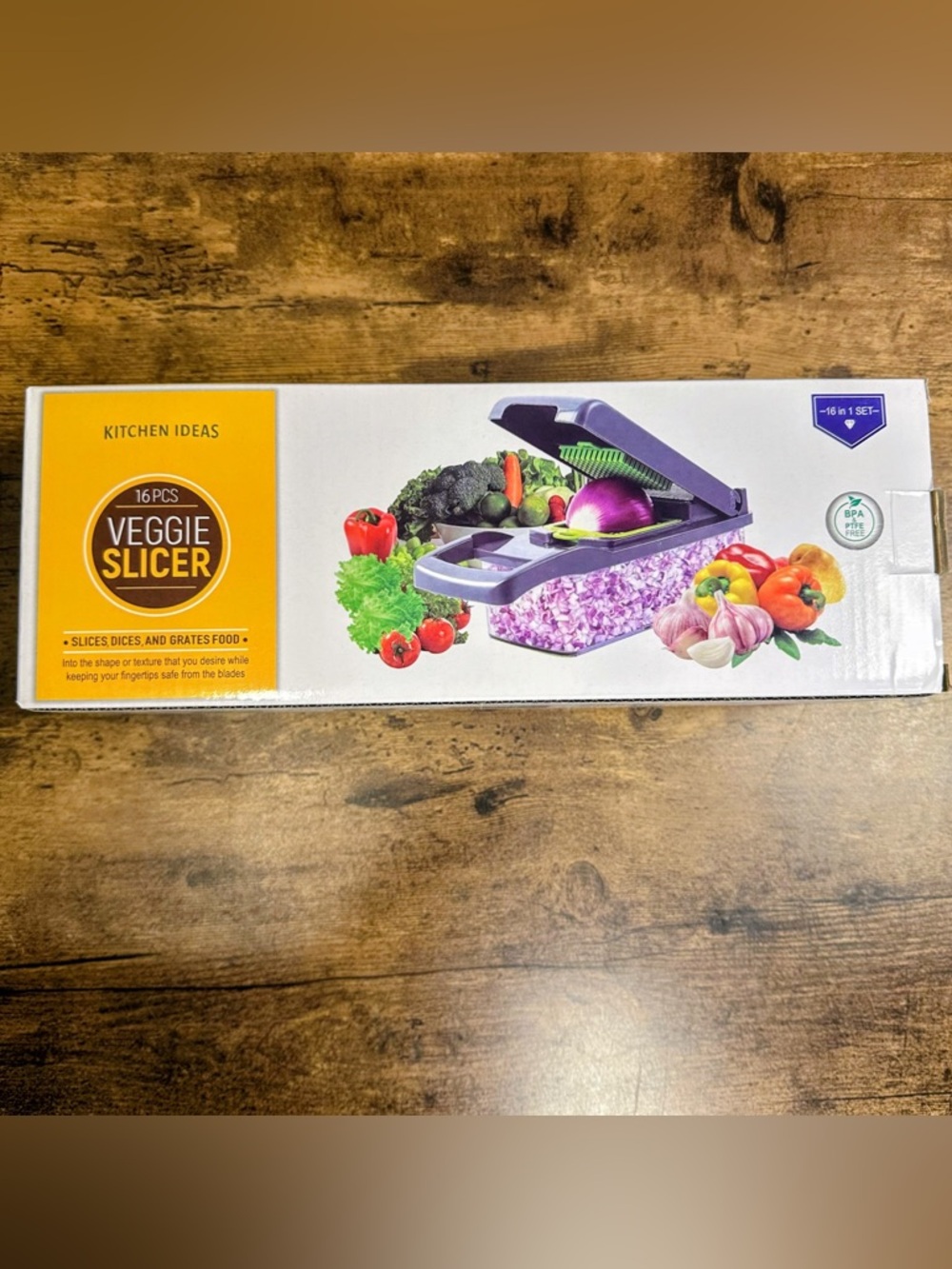 16pcs Veggie Slicer Chopper - Purple